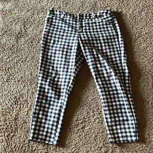 Gingham Cropped Pants